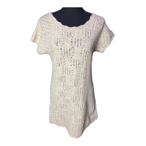 Anthropologie Sparrow Beige Wool Linen Blend Sweater Dress - Picture 1 of 6